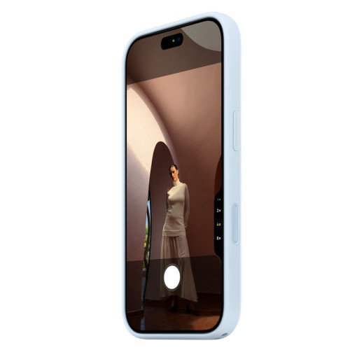 Apple Coque en silicone avec MagSafe pour iPhone 18 Pro - Signé Apple - Protège contre les rayures et les chutes - Bleu Lumineux