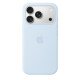 Apple Coque en silicone avec MagSafe pour iPhone 18 Pro - Signé Apple - Protège contre les rayures et les chutes - Bleu Lumineux