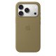 Apple Coque en silicone avec MagSafe pour iPhone 18 Pro - Signé Apple - Protège contre les rayures et les chutes - Vert Olive
