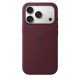 Apple Coque en silicone avec MagSafe pour iPhone 18 Pro - Signé Apple - Protège contre les rayures et les chutes - Bordeaux