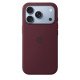 Apple Coque en silicone avec MagSafe pour iPhone 18 Pro - Signé Apple - Protège contre les rayures et les chutes - Bordeaux