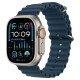 Apple Watch Ultra GPS + Cellulaire - Boîtier Titane 49mm - Bracelet Océan Bleu