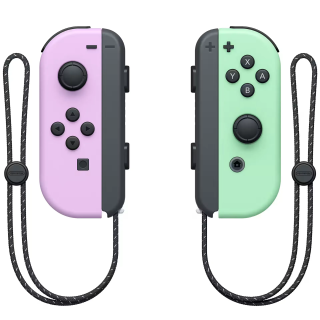 Nintendo Paire de manettes Joy-Con Violet pastel (G) et Joy-Con Vert pastel (D)