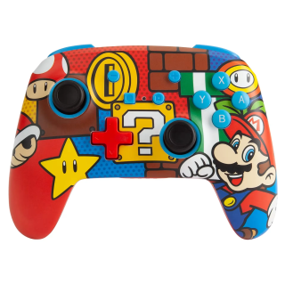 Nintendo Manette sans fil pour Nintendo Switch (Mario Pop) - Coque ergonomique, technologie Bluetooth 5.0