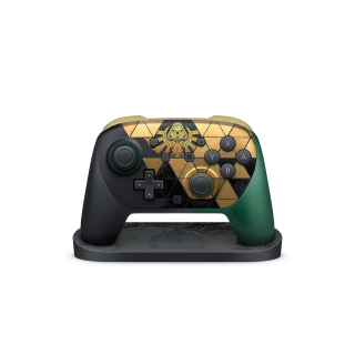 Nintendo Manette Pro Nintendo Switch 2 édition 40e anniversaire de The Legend of Zelda + Support d'exposition