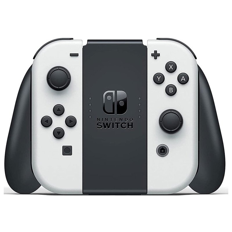 Nintendo Switch Pack Modèle OLED (blanc) Super Mario Bros. Wonder - Console avec manette Joy-Con droite et gauche grise