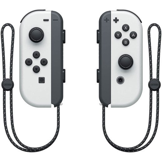 Nintendo Switch Pack Modèle OLED (blanc) Animal Crossing: New Horizons - Console avec manette Joy-Con droite et gauche grise