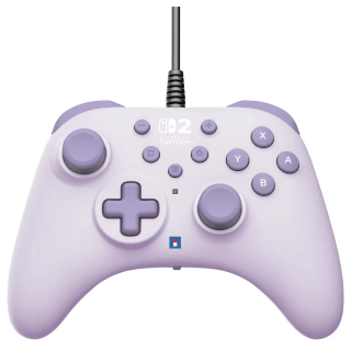 Nintendo Manette Filaire HORIPAD Turbo (lavande) pour Nintendo Switch 2/ Nintendo Switch