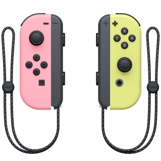 Nintendo Paire de manettes Joy-Con Rose pastel (G) et Joy-Con Jaune pastel (D)