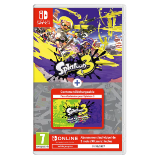 Nintendo Splatoon 3 + Pass d'extension pour Splatoon 3 + abonnement individuel de 3 mois (90 jours)