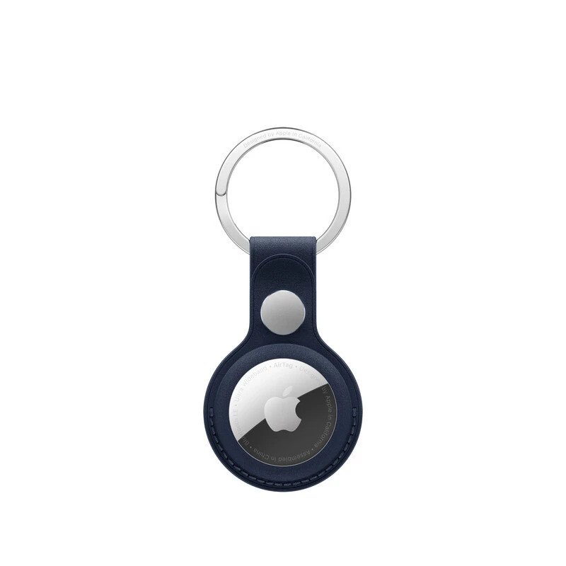 Apple Accessoire - Original Apple - Porte clés à tissage fin pour AirTag  L’acier inoxydable - Bleu