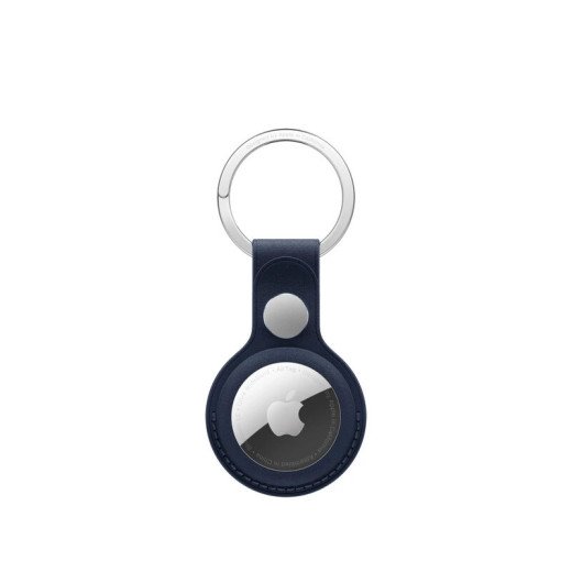 Apple Accessoire - Original Apple - Porte clés à tissage fin pour AirTag  L’acier inoxydable - Bleu
