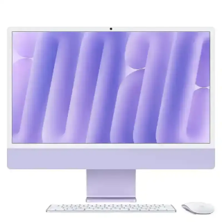 Apple iMac 24" Puce M4 256 Go SSD 16 Go RAM CPU 8 - GPU 8 cœurs Mauve - Garantie 1 An
