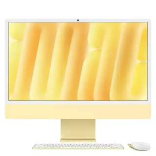 Apple iMac 24" Puce M4 256 Go SSD 16 Go RAM CPU 8 - GPU 8 - Jaune - Garantie 1 An