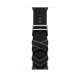 Apple Watch Bracelet Bride Équestre Hermès - 46 mm - Couleur Simple Tour Bridon Noir / Gris
