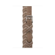 Apple Watch Bracelet Bride Équestre Hermès - Double Tour Beige - Weimar / Blanc 42 mm