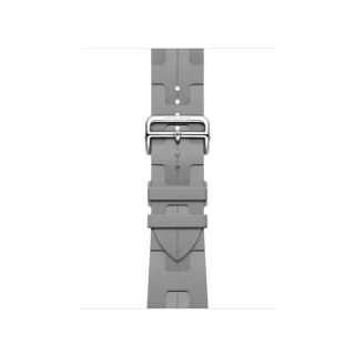 Apple Watch Bracelet Hermès - Signé Apple - Couleur Simple Tour Kilim Gris de 42 mm