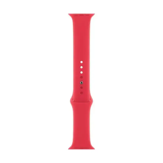 Apple Watch Bracelet - Signé Apple - 44mm  Original - Sport S/M souple - Couleur Rouge vibrante