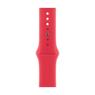 Apple Watch Bracelet - Signé Apple - 44mm  Original - Sport S/M souple - Couleur Rouge vibrante