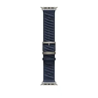 Apple Watch Bracelet - Boucle Hermès - 49 mm - Couleur En Mer Bleu Nuit