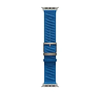 Apple Watch Bracelet - Boucle Hermès - 49 mm - Couleur En Mer Bleu Hydra