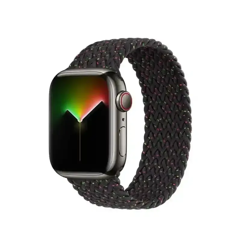 Apple Watch Bracelet - Signé Apple - Boucle unique tressée 41 mm - Taille 1 - Couleur Black Unity