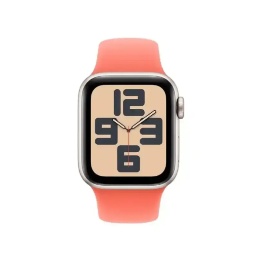 Apple Bracelet - Apple Watch - Signé Apple - Boucle Sport - confortable - Couleur tangerine 44 mm - S/M