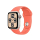 Apple Bracelet - Apple Watch - Signé Apple - Boucle Sport - confortable - Couleur tangerine 44 mm - S/M