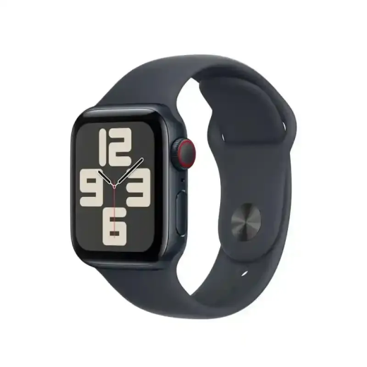 Apple Watch Bracelet - Signé Apple - Boucle Sport 40 mm - S/M - Fluoroélastomère - Couleur noir