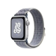 Apple Watch Bracelet - Signé Apple - Boucle Sport Nike 40 mm - languette tissée - Couleur Gris / Bleu