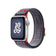 Apple Bracelet - Apple Watch - Signé Apple - Boucle Sport Nike Bleu / Rouge - nylon tissé double - 40 mm