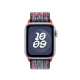 Apple Bracelet - Apple Watch - Signé Apple - Boucle Sport Nike Bleu / Rouge - nylon tissé double - 40 mm