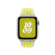 Apple Watch Bracelet - Signé Apple - Boucle Sport Nike 40 mm - S/M - flocons colorés - Couleur Volt Splash