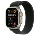 Apple Watch Bracelet - Signé Apple - Boucle Trail noir 49 mm - S/M - Couleur Finition titane naturel