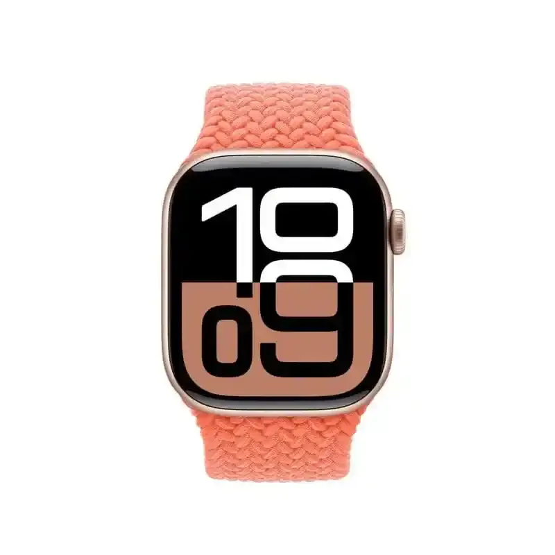 Apple Watch Bracelet - Signé Apple - Boucle unique tressée 42 mm - Taille 0 - Couleur tangerine