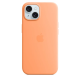 Apple Accessoire - Original Apple - Étui en silicone MagSafe iPhone 15 - Sorbet orange