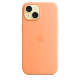 Apple Accessoire - Original Apple - Étui en silicone MagSafe iPhone 15 - Sorbet orange
