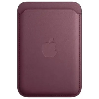 Apple Accessoire - Original Apple - Porte-cartes en cuir avec MagSafe pour iPhone - Mulberry
