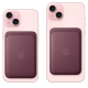 Apple Accessoire - Original Apple - Porte-cartes en cuir avec MagSafe pour iPhone - Mulberry
