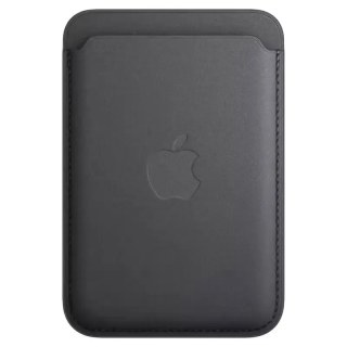 Apple Accessoire - Original Apple - Porte-cartes en cuir avec MagSafe pour iPhone - Noir