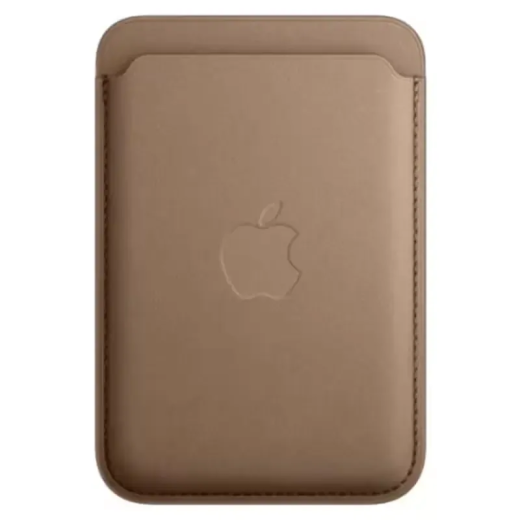 Apple Accessoire - Original Apple - Porte-cartes en cuir avec MagSafe pour iPhone - Taupe