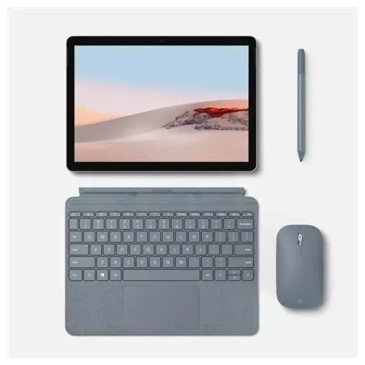 Microsoft Surface Clavier Type Cover Surface Go 2,  3 (Clavier AZERTY) Bleu glacier