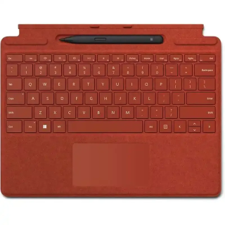 Microsoft Clavier Signature + Stylet Slim Pen 2 Pro 8, Pro 9 et Pro 11 Rouge