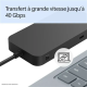 Microsoft Station d’accueil Surface USB4 entreprises compatible Windows, macOS - Noir