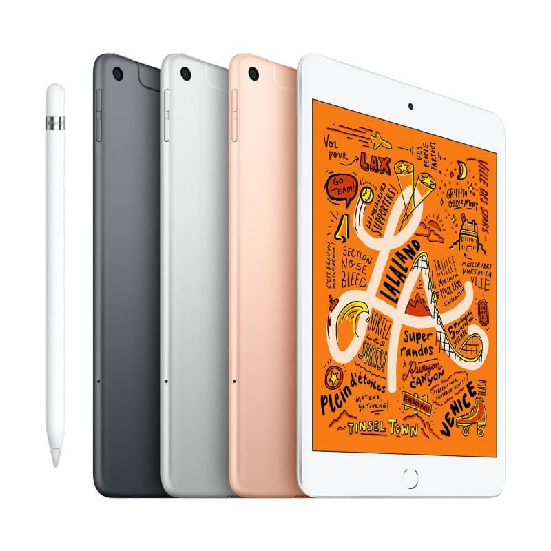 Apple iPad mini 5 -  pouces 7,9 - Wi Fi + 4G - 256Go - Puce A12 - Argent - Garantie 1 an