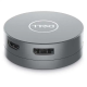 Dell DA305 Adaptateur Mobile USB-C 6-en-1 avec Alimentation 90W - Argent