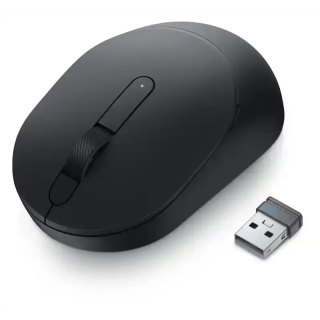 Dell MS3320W - Souris - optique - 3 boutons - sans fil - Bluetooth 5.0 - Noir