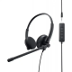 Dell Pro WH1022 - Micro-casque stéréo - filaire - USB - Arceau Appels/Musique - Noir