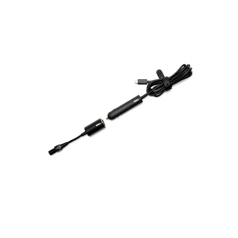 Dell Auto/Air adaptateur secteur allume-cigare 90W USB-C pour ordinateur Dell Inspiron, Latitude