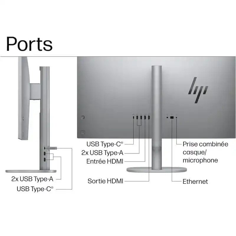 HP Tout-en-un OmniStudio X 27-cs0001nf 27" Intel® Core™ Ultra 7 - Arc™ 32 Go RAM 1 To SSD